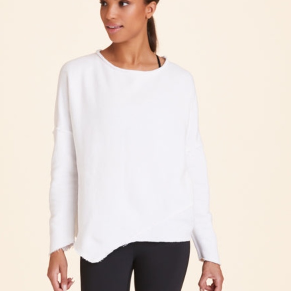 Alala Exhale Sweatshirt White SZ XS NEW - Picture 1 of 1